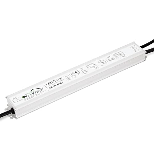 Dreamgarden HQLPV150 LED Trafo 24V 150W IP67 – Transformator dimmbar 0-10V/PWM — kein Flimmern — kein Transformator-Rauschen — Netzteil Treiber für LED-Beleuchtung, Motorsteuerung von DreamGarden