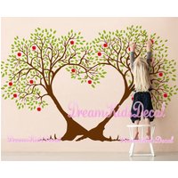 Wandtattoo Apfelherz Aus Holz Für Das Kinderzimmer von DreamKidsDecal