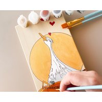 Gans Malen Nach Zahlen Kit - Diy Erwachsenen Bastelset & Wunderliches Wohndekor Weiße Ente Holz Wandbehang von DreamONstudio27