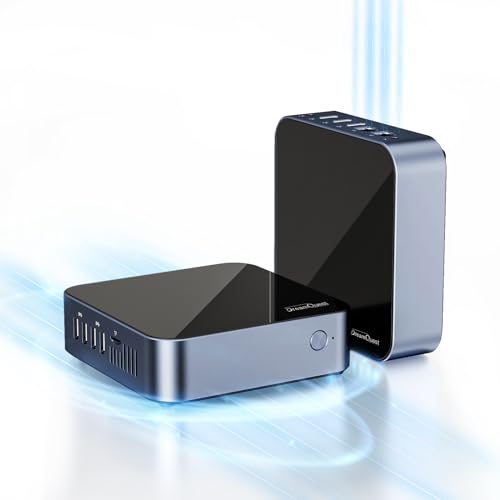 DreamQuest Mini PC mit OS Pro Intel N95 (bis zu 3.4Ghz) 16GB RAM 512GB SSD Micro Desktop Computer mit 4K HDMI Monitor, 2xGigabit Ethernet/WiFi 5/BT4.2/USB3.2 für Busines Office von DreamQuest