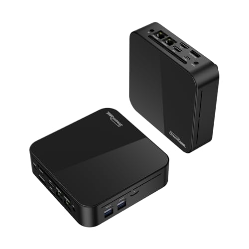 DreamQuest Mini PC with 16GB DDR4 512GB M.2 SSD Intel N95 (biszu 3.4Ghz) Micro Desktop Computer mit OS W11 Pro, Mirco PC with HDMI Prot/2x LAN/WiFi 5/BT 5/USB3.2/Type-C(Max 10Gbps) for Office Bussine von DreamQuest