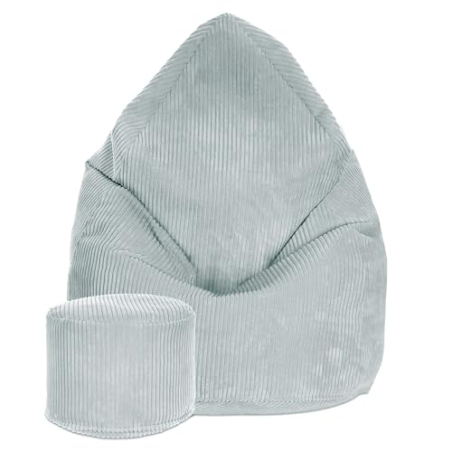DreamRoots Sitzsack Cord Erwachsener Sitzsäcke Jugendlicher Teenager 80x80x120cm - Sitzsack mit Füllung, Hocker, Lehne und Bezug - Bean Bag Chair - Sitzkissen Boden - Chill Sack DreamRoots Sitzsack Cord Erwachsener Sitzsäcke Jugendlicher Teenager 80x80x120cm - Sitzsack mit Füllung, Hocker, Lehne und Bezug - Bean Bag Chair - Sitzkissen Boden - Chill Sack von DreamRoots