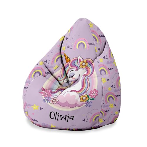 DreamRoots Personalisierte Sitzsack Kinder mit füllung - Personalisierte Geschenke Kinder - Sitzsack Kinderzimmer 70x70x105 cm - Bean Bag Kinder - Kindersitzsack DreamRoots Personalisierte Sitzsack Kinder mit füllung - Personalisierte Geschenke Kinder - Sitzsack Kinderzimmer 70x70x105 cm - Bean Bag Kinder - Kindersitzsack von DreamRoots