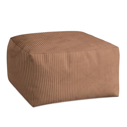 DreamRoots Pouf Hocker Comfort 70x70x40cm - Couch Hocker - Pouf Cord - Hocker Wohnzimmer - Fußhocker Für Sessel - Hocker Sofa - Sitz Poof - Fußablage Hocker - Sessel Hocker - Pouf Sitzsack DreamRoots Pouf Hocker Comfort 70x70x40cm - Couch Hocker - Pouf Cord - Hocker Wohnzimmer - Fußhocker Für Sessel - Hocker Sofa - Sitz Poof - Fußablage Hocker - Sessel Hocker - Pouf Sitzsack von DreamRoots