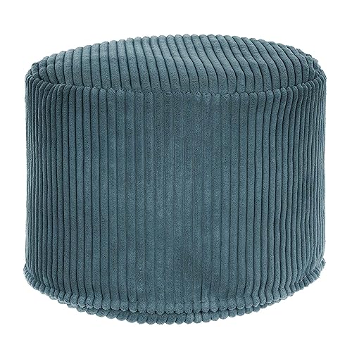 DreamRoots Pouf Hocker - Hocker Rund Cord 35x35x25 cm - Couch Hocker Wohnzimmer - Sitzpouf Rund - Fußhocker Für Sessel - Sitzhocker Rund - Hocker Couch - Hocker Sofa von DreamRoots