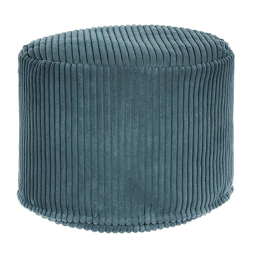 DreamRoots Pouf Hocker - Rund, 50x50x35 cm - Couch Hocker Für Wohnzimmer & Sessel von DreamRoots