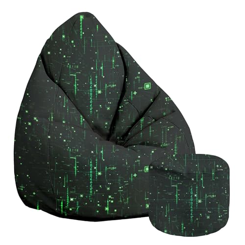 DreamRoots Sitzsack Erwachsene mit Füllung 80x80x120cm - Samt Stoff 300 gr/m2 Sitzsack mit Lehne und Hocker und Bezug - Sitzkissen Boden - Chill Sack DreamRoots Sitzsack Erwachsene mit Füllung 80x80x120cm - Samt Stoff 300 gr/m2 Sitzsack mit Lehne und Hocker und Bezug - Sitzkissen Boden - Chill Sack von DreamRoots