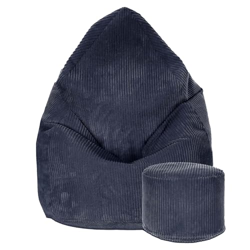 DreamRoots Sitzsack Cord Kinder Sitzsäcke Mädchen Jungen 70x70x105cm - Sitzsack mit Füllung, Hocker, Lehne und Bezug - Bean Bag Chair - Sitzkissen Boden - Chill Sack DreamRoots Sitzsack Cord Kinder Sitzsäcke Mädchen Jungen 70x70x105cm - Sitzsack mit Füllung, Hocker, Lehne und Bezug - Bean Bag Chair - Sitzkissen Boden - Chill Sack von DreamRoots