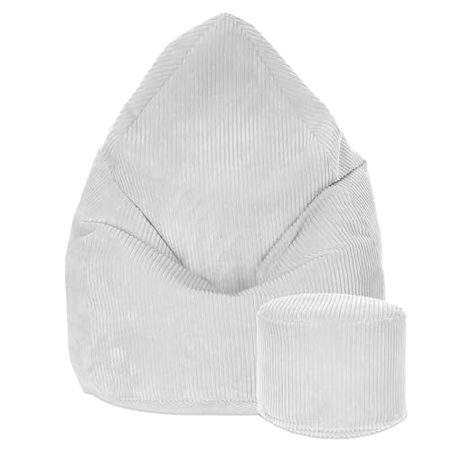 DreamRoots Sitzsack Cord Kinder Sitzsäcke Mädchen Jungen 70x70x105cm - Sitzsack mit Füllung, Hocker, Lehne und Bezug - Bean Bag Chair - Sitzkissen Boden - Chill Sack DreamRoots Sitzsack Cord Kinder Sitzsäcke Mädchen Jungen 70x70x105cm - Sitzsack mit Füllung, Hocker, Lehne und Bezug - Bean Bag Chair - Sitzkissen Boden - Chill Sack von DreamRoots