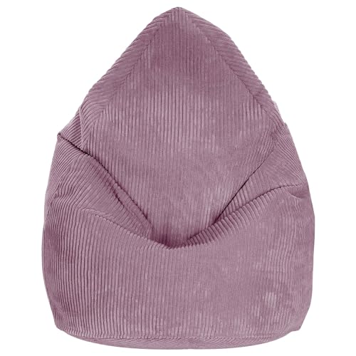DreamRoots Kinder 80x80x120cm - Sitzsack mit Füllung, Lehne und Bezug - Bean Bag Chair für Mädchen und Jungen von DreamRoots