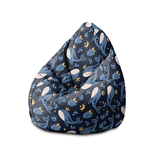 DreamRoots Sitzsack Kinder mit füllung - Bodenkissen Kinder Sitzsack - Kinderzimmer 70 x 70 x 105 cm - Bean Bag Kinder - Bubibag - Kindersitzsack - Sitzkissen Boden DreamRoots Sitzsack Kinder mit füllung - Bodenkissen Kinder Sitzsack - Kinderzimmer 70 x 70 x 105 cm - Bean Bag Kinder - Bubibag - Kindersitzsack - Sitzkissen Boden von DreamRoots