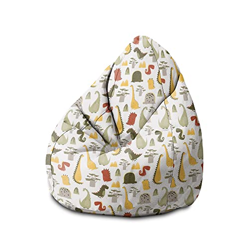 DreamRoots Sitzsack Kinder mit füllung - Bodenkissen Kinder Sitzsack - Sitzsack Kinderzimmer 70 x 70 x 105 cm - Bean Bag Kinder - Bubibag Sitzsack - Kindersitzsack - Sitzkissen Boden Kinder 1 von DreamRoots