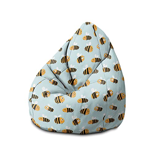 DreamRoots Sitzsack Kinder mit füllung - Bodenkissen Kinder Sitzsack - Kinderzimmer 70 x 70 x 105 cm - Bean Bag Kinder - Bubibag - Kindersitzsack - Sitzkissen Boden DreamRoots Sitzsack Kinder mit füllung - Bodenkissen Kinder Sitzsack - Kinderzimmer 70 x 70 x 105 cm - Bean Bag Kinder - Bubibag - Kindersitzsack - Sitzkissen Boden von DreamRoots