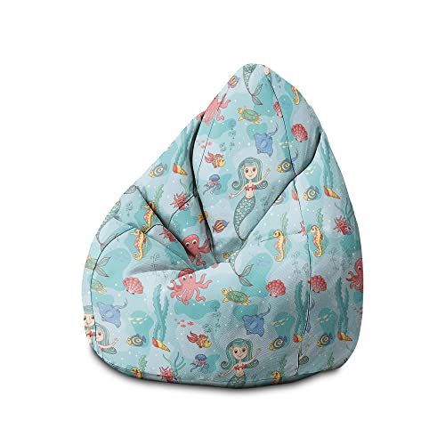 DreamRoots Sitzsack Kinder mit füllung - Bodenkissen Kinder Sitzsack - Kinderzimmer 70 x 70 x 105 cm - Bean Bag Kinder - Bubibag - Kindersitzsack - Sitzkissen Boden DreamRoots Sitzsack Kinder mit füllung - Bodenkissen Kinder Sitzsack - Kinderzimmer 70 x 70 x 105 cm - Bean Bag Kinder - Bubibag - Kindersitzsack - Sitzkissen Boden von DreamRoots