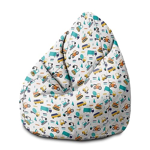 DreamRoots Sitzsack Kinder mit füllung - Bodenkissen Kinder Sitzsack - Kinderzimmer 80 x 80 x 120 cm - Bean Bag Kinder - Bubibag - Kindersitzsack - Sitzkissen Boden von DreamRoots