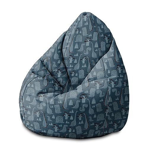 DreamRoots Sitzsack Kinder mit füllung - Bodenkissen Kinder Sitzsack - Sitzsack Kinderzimmer 80x80x120cm - Bean Bag Kinder - Bubibag Sitzsack - Kindersitzsack - Sitzkissen Boden Kinder 1 von DreamRoots