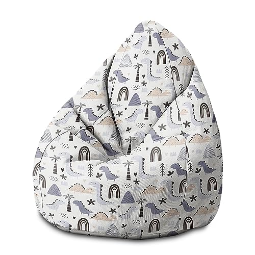 DreamRoots Sitzsack Kinder mit füllung - Bodenkissen Kinder Sitzsack - Sitzsack Kinderzimmer 80x80x120cm - Bean Bag Kinder - Bubibag Sitzsack - Kindersitzsack - Sitzkissen Boden Kinder 1 von DreamRoots