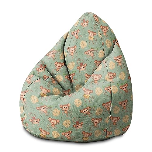 DreamRoots Sitzsack Kinder mit füllung - Bodenkissen Kinder Sitzsack - Kinderzimmer 80 x 80 x 120 cm - Bean Bag Kinder - Bubibag - Kindersitzsack - Sitzkissen Boden von DreamRoots