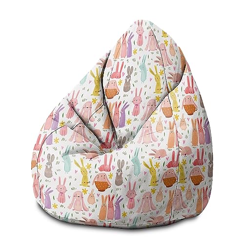 DreamRoots Sitzsack Kinder mit füllung - Bodenkissen Kinder Sitzsack - Sitzsack Kinderzimmer 80x80x120cm - Bean Bag Kinder - Bubibag Sitzsack - Kindersitzsack - Sitzkissen Boden Kinder 1 von DreamRoots