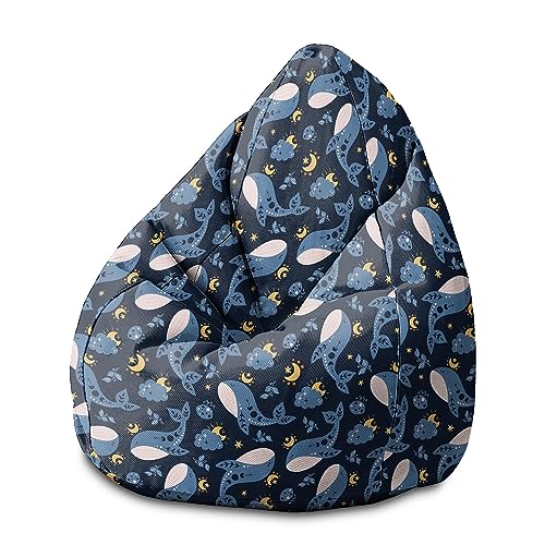 DreamRoots Sitzsack Kinder mit füllung - Bodenkissen Kinder Sitzsack - Sitzsack Kinderzimmer 80x80x120cm - Bean Bag Kinder - Bubibag Sitzsack - Kindersitzsack - Sitzkissen Boden Kinder 1 von DreamRoots