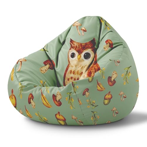DreamRoots Sitzsack Kinder mit füllung - Sitzkissen Kinder Boden - Kinderzimmer Möbel - Sitzsäcke fürs kinderzimmer - Bean Bag S Autumn Owl DreamRoots Sitzsack Kinder mit füllung - Sitzkissen Kinder Boden - Kinderzimmer Möbel - Sitzsäcke fürs kinderzimmer - Bean Bag S Autumn Owl von DreamRoots