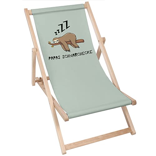 DreamRoots Vatertagsgeschenk - Liegestuhl klappbar Holz für Papa Geschenk - Liegestuhl Holz Geschenke Für Papa - Sonnenliege Klappbar Bester Papa Geschenke - Strandstuhl Holz Bester Papa von DreamRoots