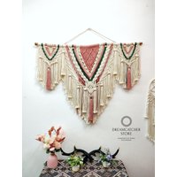 Handgewebtes Wandmakramee Von Erfahrenen Handwerkern, Handgemachtes Makramee, Gewebter Wandbehang, Hochzeitsmakramee, Boho Riesiges Makramee von DreamSShopVn