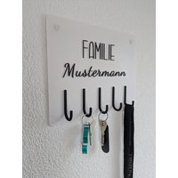 Schlüsselbrett Weiß Mit Namen Personalisiert Familien Schlüsselhalter 5 Haken Modern Flur Deko Custom Key Holder 3D Druck Schlüsselbrett Weiß Mit Namen Personalisiert Familien Schlüsselhalter 5 Haken Modern Flur Deko Custom Key Holder 3D Druck von DreamShapePrint