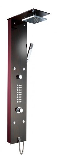 XXL Glas Duschpaneel "Mahagoni" mit 4 Massagejets Thermostat von DreamSpa
