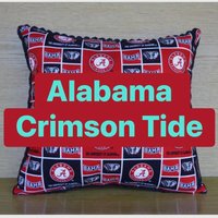Alabama Crimson Tide Schwarze Chenille Kunstleder Dekokissen Wohnheim Rv Tailgating Den Bibliothek Edel Alles Handgemacht in Den Usa von DreamTeamAcademy
