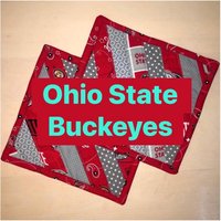 Ohio State Buckeyes Untersetzer Topflappen Hot Pad 2Er-Set Ooak Handgefertigt in Den Usa Kostenloser Versand von DreamTeamAcademy