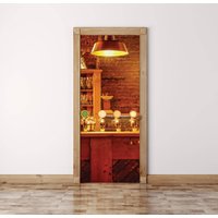 Bar Tür Wandbild Selbstklebendes Vinyl Dekor Bar Tür Wandbild Selbstklebendes Vinyl Dekor von DreamVinyl