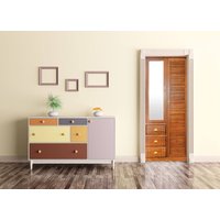 Garderobe Wandbild, Selbstklebendes Türdeko, Selbstklebendes Dekor, Selbstklebende Tapete, Vinyl, Peel & Stick Vinyl von DreamVinyl
