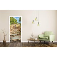 Treppen Tür Aufkleber Selbstklebendes Vinyl Wandbild von DreamVinyl
