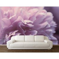 Lila Blume Tapete, Rosa Blumen Wandbehang, Große Blume Wandkunst, Einweihungsgeschenk, Wandbehang von DreamVinyl