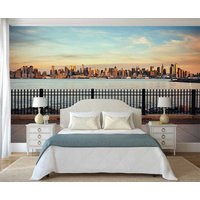 New York Tapete, Usa Wandbild, New York Landschaft Wandbehang, 3D Peel & Stick Wand von DreamVinyl