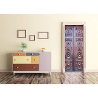 Retro Türaufkleber, Vinyl Selbstklebend, Selbstklebender Selbstklebende Tapete von DreamVinyl
