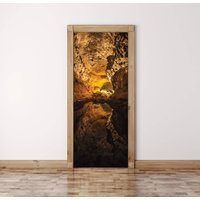 Höhlen-Tür-Aufkleber Schälen Und Aufkleben Vinyl-Türfolie von DreamVinyl