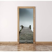 Dock Brücke Tür Aufkleber Schälen Und Stick Vinyl Wandbild von DreamVinyl