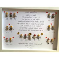 Abschiedsgeschenk Lehrerin Lehrkraft Hort Steinbild Abschied Unikat Handarbeit Bild Dekoration Geschenk Personalisierbar Dankeschön Klasse von DreamWorld2012
