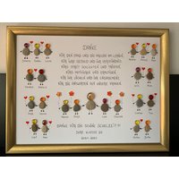 Abschiedsgeschenk Lehrerin Steinbild Abschied Unikat Handarbeit Bild Dekoration Geschenk Personalisierbar Dankeschön Klasse von DreamWorld2012