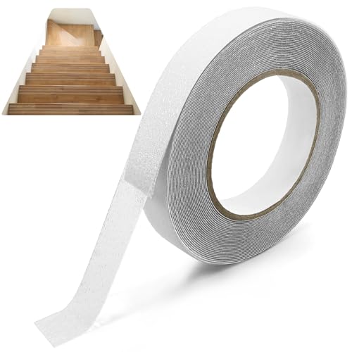 Antirutsch Klebeband 2cm x 10m, Anti Rutsch Streifen Selbstklebend Wasserdicht Schützt Ältere Menschen und Kinder für Treppenstufen, Innen- und Außenbereich, Vorbeugung von Stürzen Transparent von Dreamark