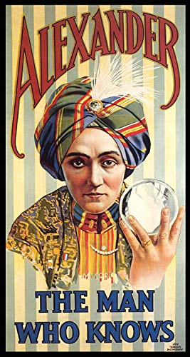 Dreamawsl Retro Metal Poster Series - Alexander The Man Who Knows01 Vintage Magic Advertising Poster - Advertising Poster Tin Sign Metal Scenery Character Poster 30,5 x 20,3 cm von Dreamawsl