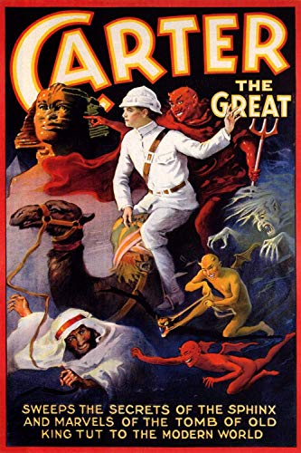 Retro Metal Poster Series - Carter The Great Egypt Vintage Magic Advertising Poster - Advertising Poster Tin Sign Metal Scenery Character Poster 30,5 x 20,3 cm von Dreamawsl