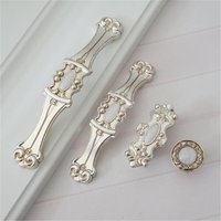 1.25'' 3.75" 5" Antik Silber Schubladengriffe Knauf Kommode Griffe Shabby Chic Küchenschrank Pulls Türgriff 32 96 128mm von Dreamchinese