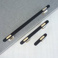 3.78" 5" 7.55" Moderne Schubladengriffe Schwarz Gold Küchengriffe Garderobe Griffe Schrankgriffe von Dreamchinese