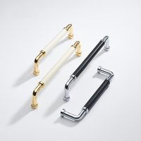 5'' 6.3" Keramik Schwarz Chrom Küchenschrank Türgriffe Pulls Gold Weiß Schubladengriffe Küchengriffe Schrank Hardware Garderobe Griffe von Dreamchinese