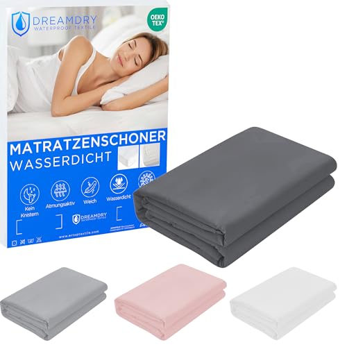 Dreamdry Matratzenschoner 200 x 200 - Inkontinenzunterlage waschbar, Matratzenschoner 200x200cm wasserdicht, wasserdichte Matratzenauflage, Matratzenbezug, Nässeschutz von Dreamdry