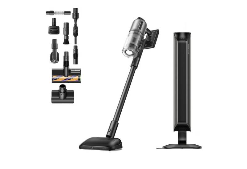 Dreame Akku-Handstaubsauger Dreame Z40 Station mit Absaugstation und 28.000 Pa Saugkraft, 855 W, Nasswischfunktion, vielseitige Aufsätze, automatische Entleerung von Dreame