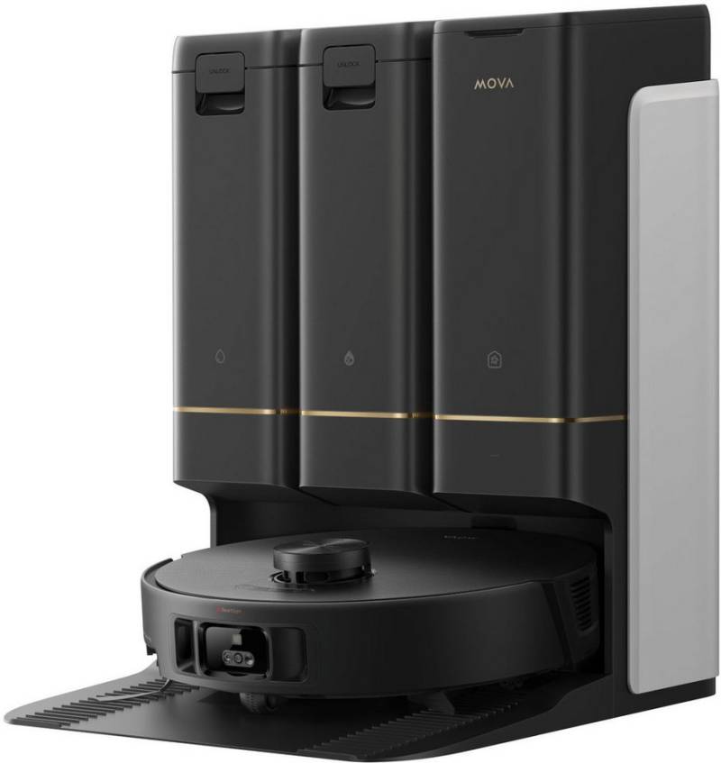 Mova Saugroboter MOVA Z50 Ultra mit Wischfunktion, 700 W, 19.000Pa Saugkraft, 36°C Wischwasser, Schmutzerkennung durch KI, 200m² von Mova